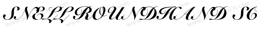 SNELL ROUNDHAND SCRIPT BOLD字体转换